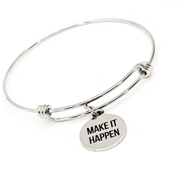 Make It Happen Charm Bookmark, Encouragement Gift, Motivation Gift, Gift For Her, Entrepreneur Gift, Daughter Gift, Wife Gift, New Job Gift