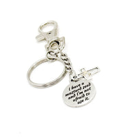I Have A Mustard Seed Cross Charm Keychain, Matthew 17 20, Mustard Seed Faith Gifts, Christian Gift, Encouraging Gift, Sunday School