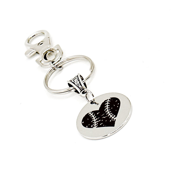 Love Baseball Keychain, Love Softball Keychain, Softball Player, Softball Mom, Baseball Mom Gift, Coach Wife Gift, Gift For Her, Girlfriend