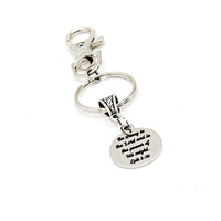 Be Strong In The Lord And The Power Of His Might Charm Keychain, Faith Gift, Scripture Keychain, Ephesians 6 10, Christian Keychain