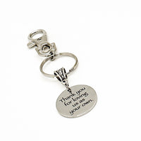 Thank You For Loving Us As Your Own Charm Keychain, Stepmom Gift, Stepdad Gift, Teacher Gift, Bonus Mom, Bonus Dad, Thank You Gift