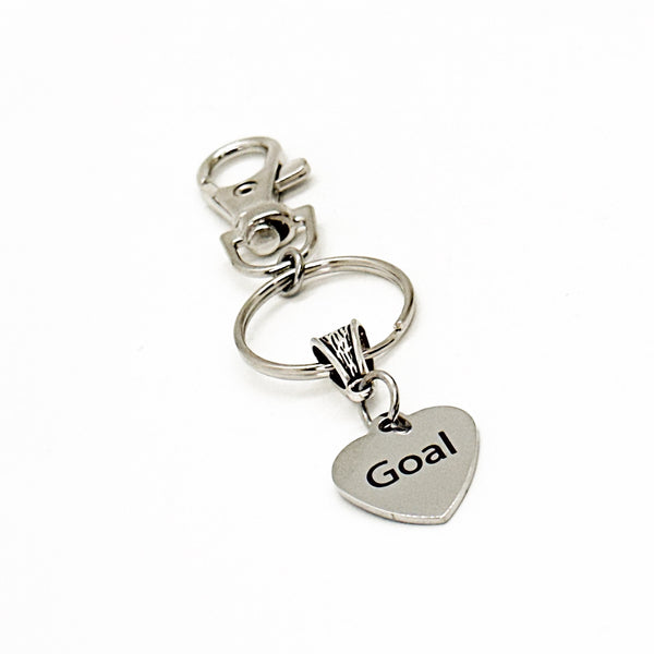 Goal Charm Keychain, Goal Setter Gift, Goal Setting, Weight Loss Goals, Dream Big, Athlete Gifts, Entrepreneur Gifts, Son Gift, Daughter