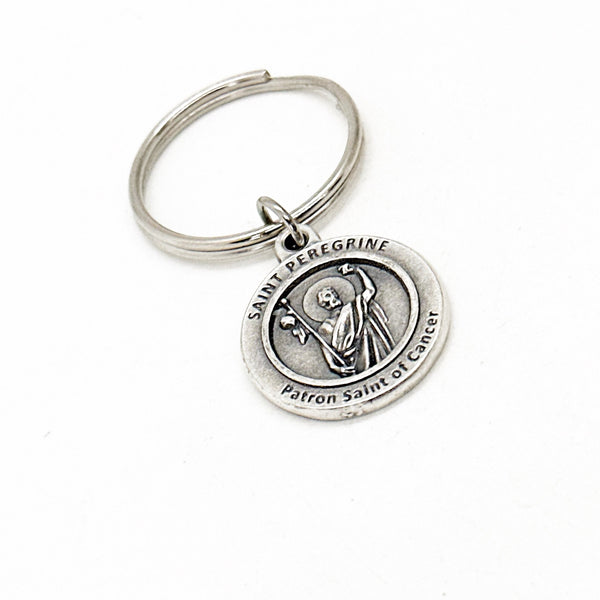 Saint Peregrine Keychain, Patron Saint Of Cancer, Catholic Saints, Faith Gifts, Cancer Prayer, No More Cancer, Cancer Survivor