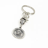 Saint Peregrine Charm Keychain, Patron Saint Of Cancer, Catholic Saints Gift, Faith Gift, Cancer Prayers, Cancer Survivor, Fighting Cancer