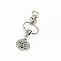 First My Mother Always My Friend Charm Keychain, Clip On Keychain, Gift For Mom, Mom Birthday, Mom Christmas, Mom Wedding Gift, Gift For Her