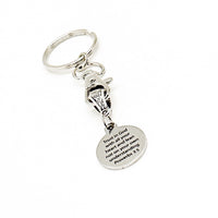 Trust In God With All Your Heart Charm Keychain, Proverbs 3 5, Lean Not On Your Own Understanding, Faith Gift, Baptism Gift, College Gift