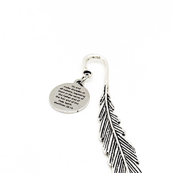 Go And Make Disciples Of All Nations Charm Bookmark, Matthew 28 19, Missionary Gift, Faith Bookmark, Bible Bookmark, Christian, Mission Trip
