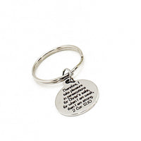 When I Am Weak Then I Am Strong Charm Keychain, 2 Cor 12 10, Bible Quote, Pastor Gift, Christian Keychain, Faith Gift, Scripture Quote
