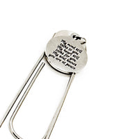 My Mind Still Talks To You Heart Charm Paperclip Bookmark, Memorial Gift, Remembering Her, Remembering Him, Sympathy, Loss Of Loved One