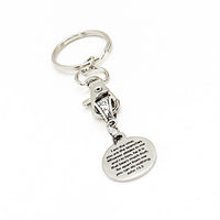 Abide In Him And Bear Much Fruit Charm Keychain, John 15 5, Bible Study Gift, I Am The Vine You Are The Branches, Scripture Gift, Christian
