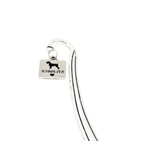 Schnauzer Charm Bookmark, Schnauzer Owner Gift, Love My Schnauzer, Wife Gift, Husband Gift, Dog Owner Gift, Dog Adoption, Schnauzer Love