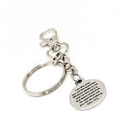 Abide in God and Bear Much Fruit Charm Keychain, John 15 5, Faith Gift, Faith Keychain, Christian Gift, Christian Keychain, Baptism Gift