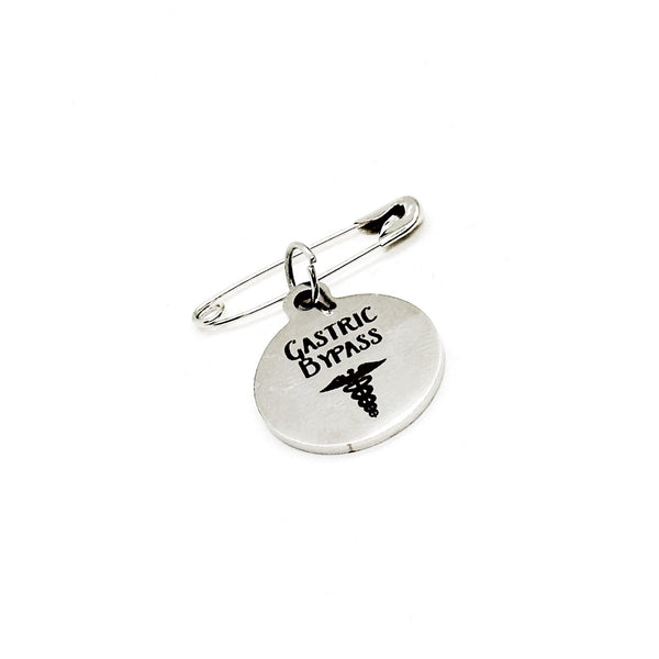Gastric Bypass Pin, Medical Pin, Medical Notice, Medical Awareness, Weight Loss Procedure Notification, Medical Charm, Pin Charm