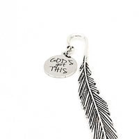 God’s Got This Charm Feather Bookmark, God Is In Control, Faith Gift, Christian Gift, Bible Bookmark, Tough Times Gift, Difficulties Gift