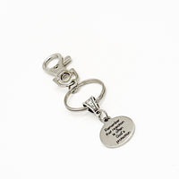 Remember That Rejection Is Often God’s Protection Charm Clip On Keychain, Faith Gifts, Baptism Gift, God Protects You, Friend Gift, Daughter
