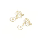Mustard Seed Teardrop Charm Goldtone Clip On Earrings, Mustard Seed Faith Jewelry, Matthew 17:20 Bible Verse Jewelry, Scripture Jewelry