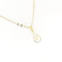 Mustard Seed Teardrop Charm Necklace, Mustard Seed Jewelry, Goldtone Mustard Seed Necklace, Christian Jewelry, Christian Necklace Gift