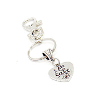 I Am Safe Clip On Charm Keychain, Affirmation Gifts, Recovery Gifts, Getting Out, Freedom, Starting Over, New Beginnings, Friend Gift