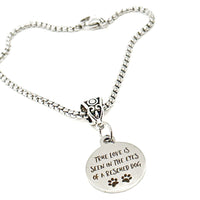 True Love Is Seen In The Eyes Of A Rescue Dog Charm Bracelet, Dog Adoption Gift, Rescue Dog Owner, Puppy Adoption, Gift For Her, Wife Gift