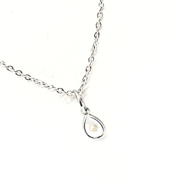 Mustard Seed Teardrop Charm Necklace, Matthew 17 20 Bible Verse Necklace, Christian Jewelry, Scripture Gifts, Scripture Necklace