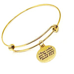 I Have Called You By Name You Are Mine Goldtone Charm Bracelet, Scripture Quote, Isaiah 43 1 Charm, We Are God’s, He Knows Your Name