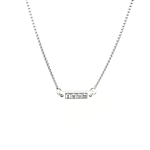 Sarcasm Connector Charm Necklace, Sarcastic Friend Gift, Wife Gift, Daughter Gift, Funny Gifts, Sarcastic Science Gift For Her