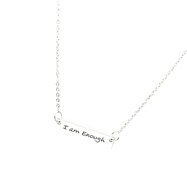 I Am Enough Connector Charm Necklace, Affirmation Gift, Self Affirmation, Gift For Me, Daughter Gift, Wife Gift, Granddaughter Gift