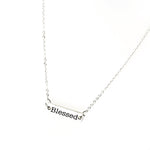 Blessed Connector Charm Necklace, I Am Blessed, You Are Blessed, Faith Jewelry, Christian Woman Gift, Daughter Gift, Wife Gift, Gift For Her