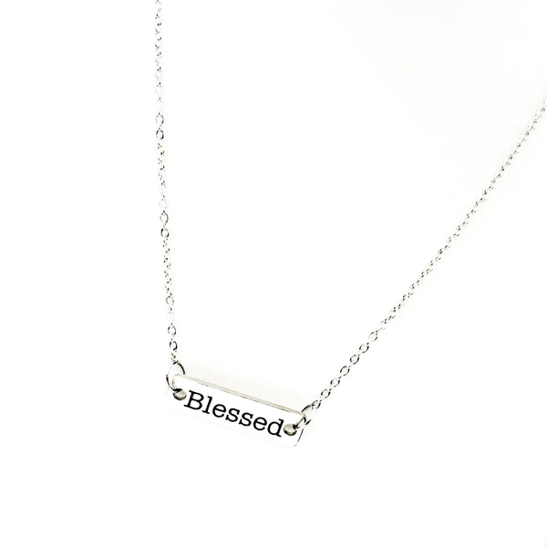 Blessed Connector Charm Necklace, I Am Blessed, You Are Blessed, Faith Jewelry, Christian Woman Gift, Daughter Gift, Wife Gift, Gift For Her