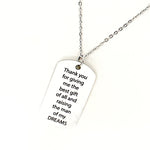 Thank You For Giving Me The Best Gift Of All And Raising The Man Of My Dreams Necklace, Wedding Gift For Mother In Law, Mother In Love Gift