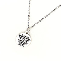 Psalm 27 1 The Lord Is My Light And My Salvation Whom Shall I Fear Necklace, I Will Not Be Afraid, Faith Jewelry, Christian Woman Gift