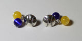 Baseball Beaded Dangle Earrings - Handmade Earrings; Baseball Earrings; Choice of Team Colors; Baseball Fan; School Colors; Team Spirit