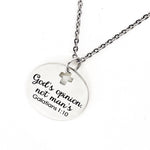 Galatians 10 1 God’s Opinion Not Man’s Necklace, Scripture Jewelry, Faith Jewelry, Bible Verse Quote, Gift For Her, Daughter Gift, Baptism